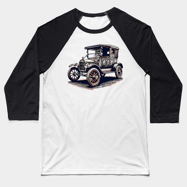 Ford Model T Baseball T-Shirt by Vehicles-Art